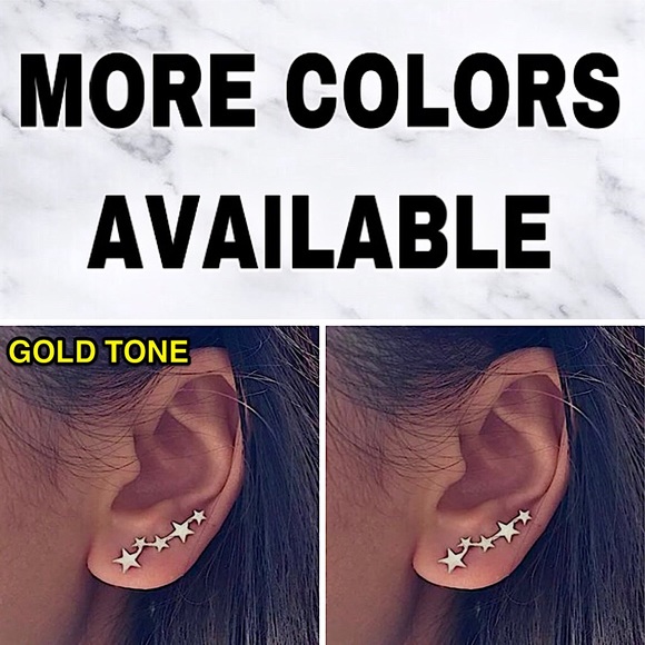 ⚜️[𝟯/$𝟭𝟴]⚜️Silver Star Climber Earrings NEW - Picture 6 of 8